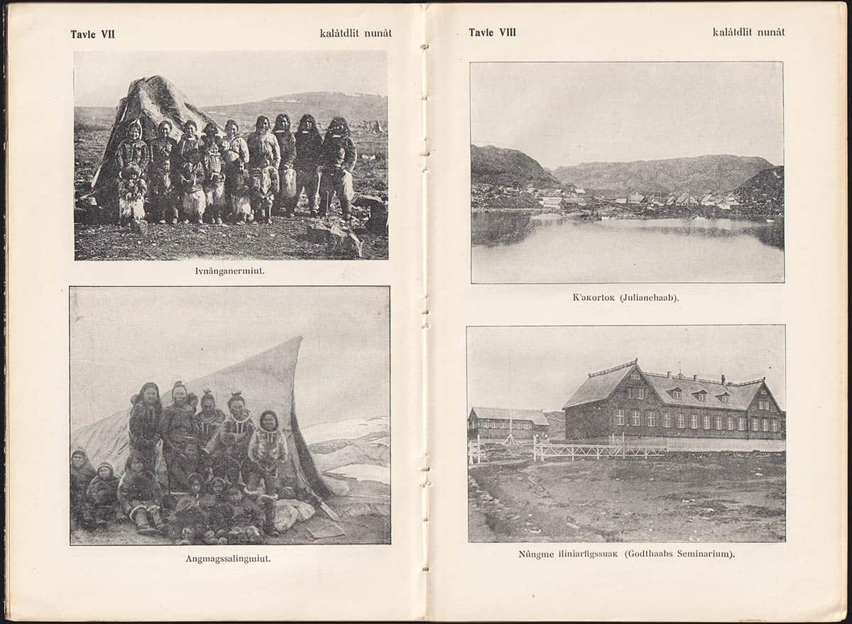 Christensen, C. C. ; Krogsgaard, A. M. R : Nunalerutit ássiliartait. Iluarsáussissut (grönländsk skolbok)