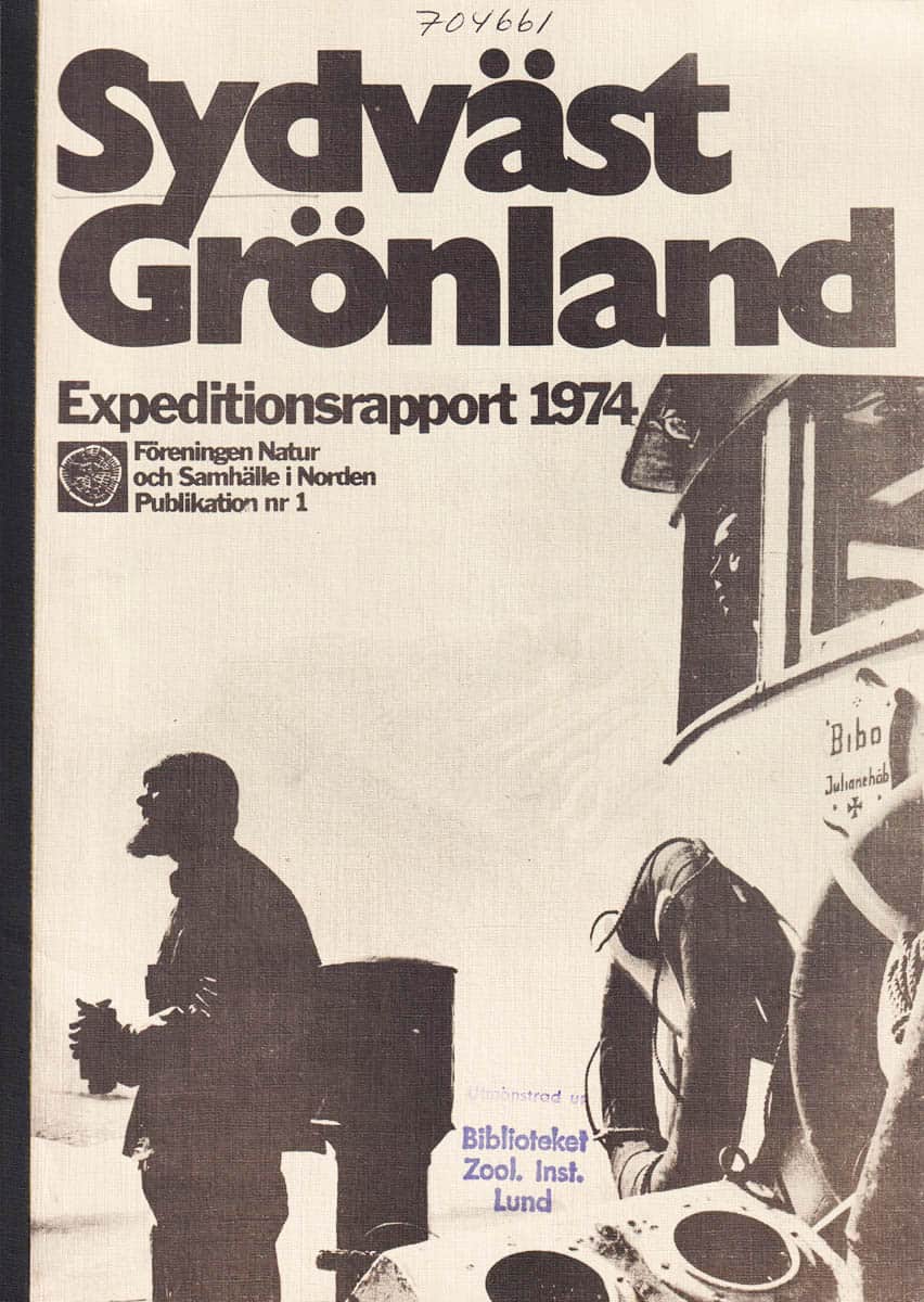 Christer Westerdahl : Sydvästgrönland. Expeditionsrapport 1974