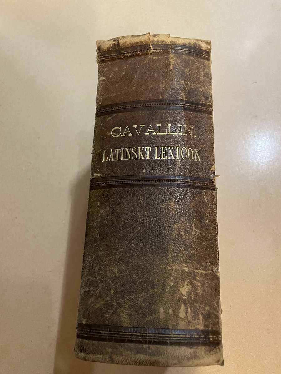 Christian Cavallin : Latinskt lexicon - Förre delen + Senare delen