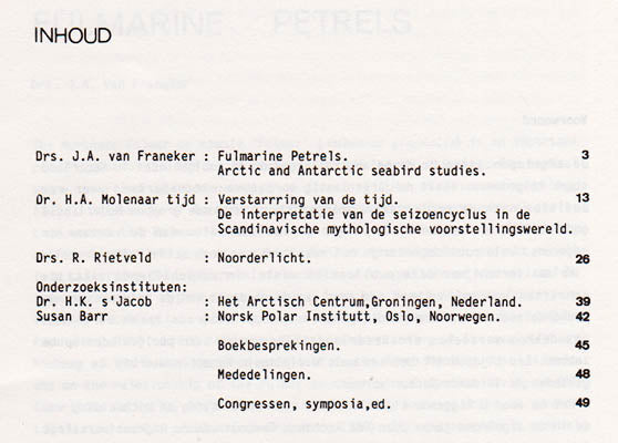 Circumpolar Journal. Volume 1, 1986 [första numret]