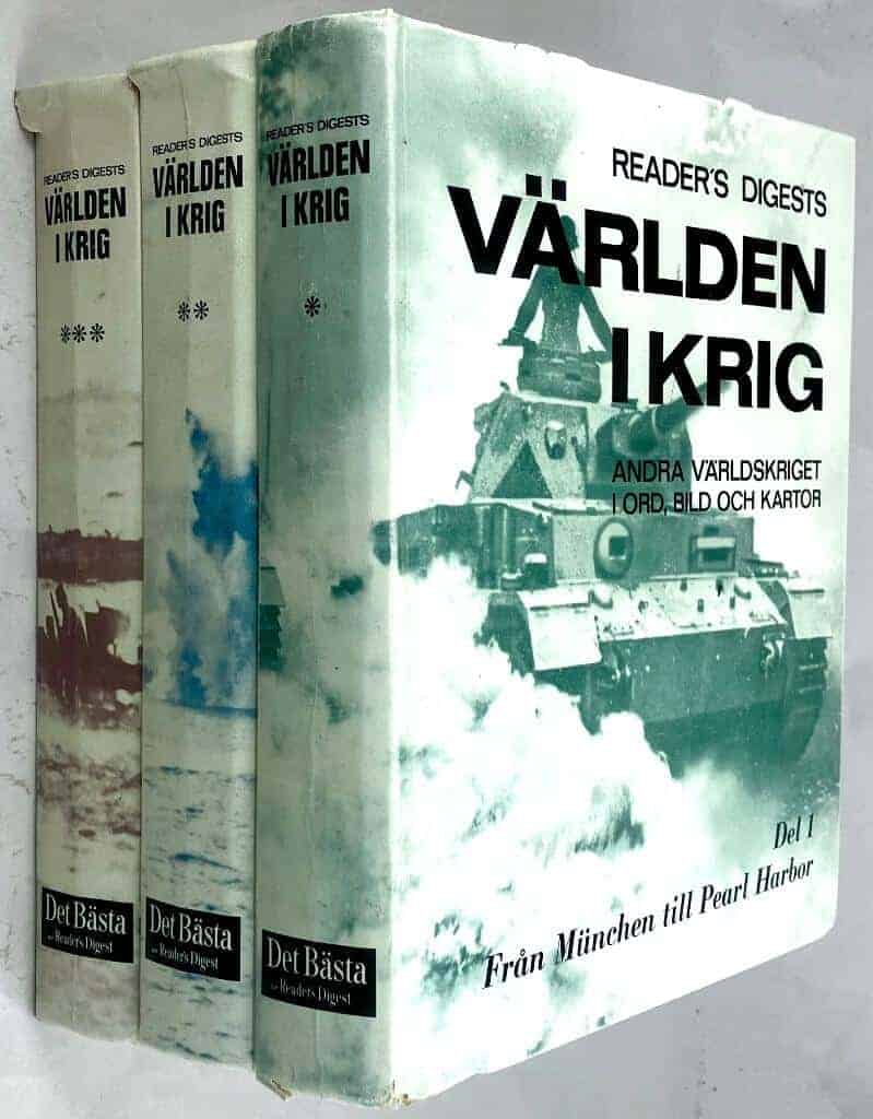 Claude Esteban ; Anka Muhlstein (red.) : Världen i krig - Andra världskriget i ord, bild och kartor - Volym 1-3