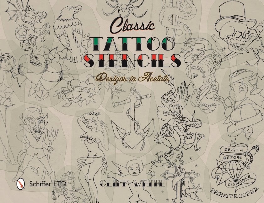 Cliff White : Classic tattoo stencils - designs in acetate