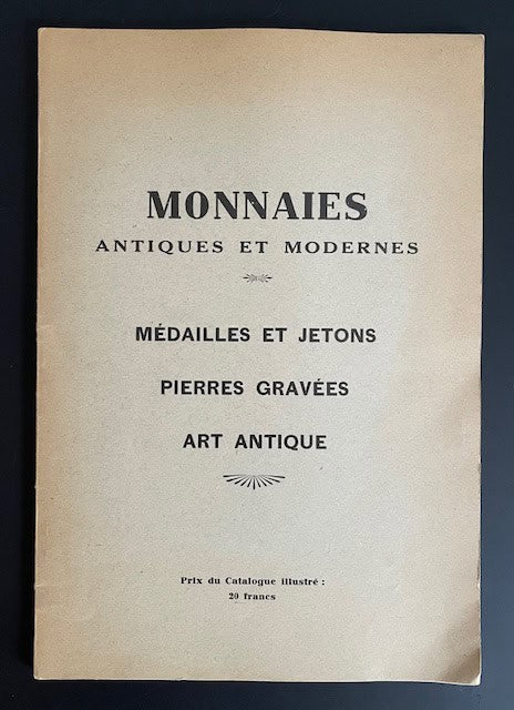 Clément. Platt : Monnaies antiques et modernes - Médailles et jetons - pierres gravées - art antique.