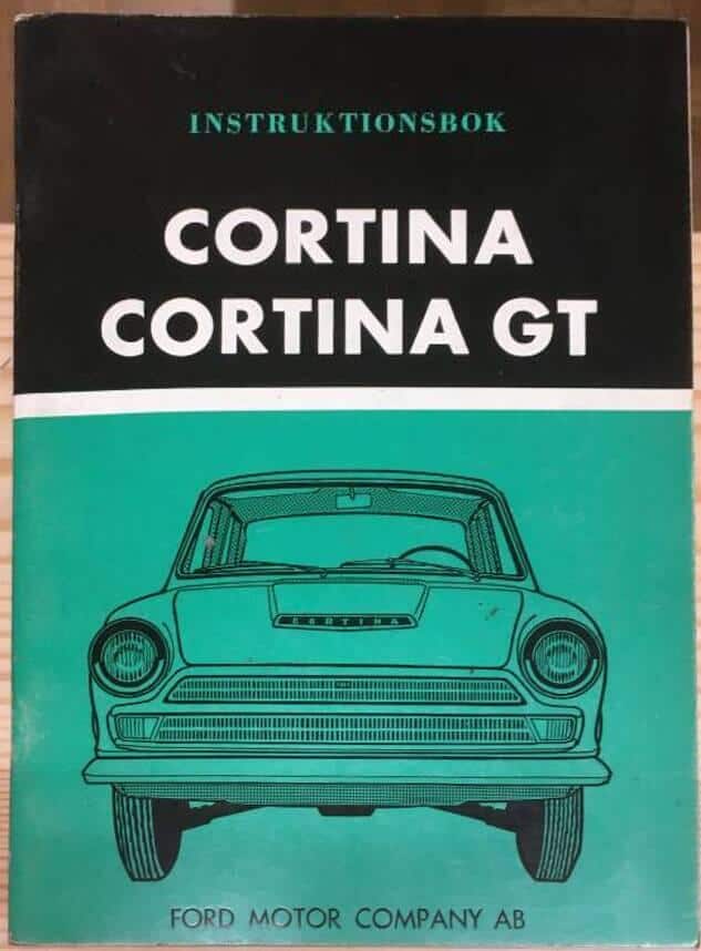 Cortina/Cortina GT Instruktionsbok