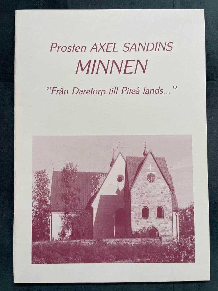 Curt Carlsson : Prosten Axel Sandins minnen