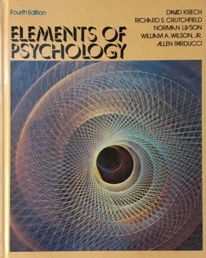 D m fl Krech : Elements of psychology