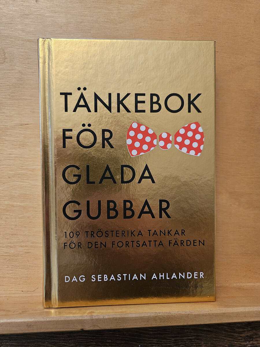 Dag Sebastian Ahlander : Tänkebok för glada gubbar