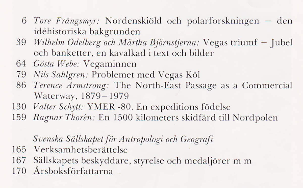 Dagny Torbrand : Vega 1980 - Ymer 1880 [100:e årg.]
