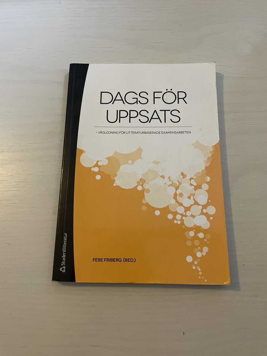 Dags för uppsats vägledning för litteraturbaserade examensarbeten