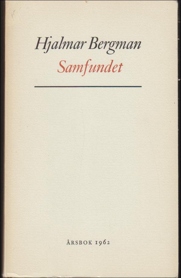 Daniel Hjorth : Årsbok 1962