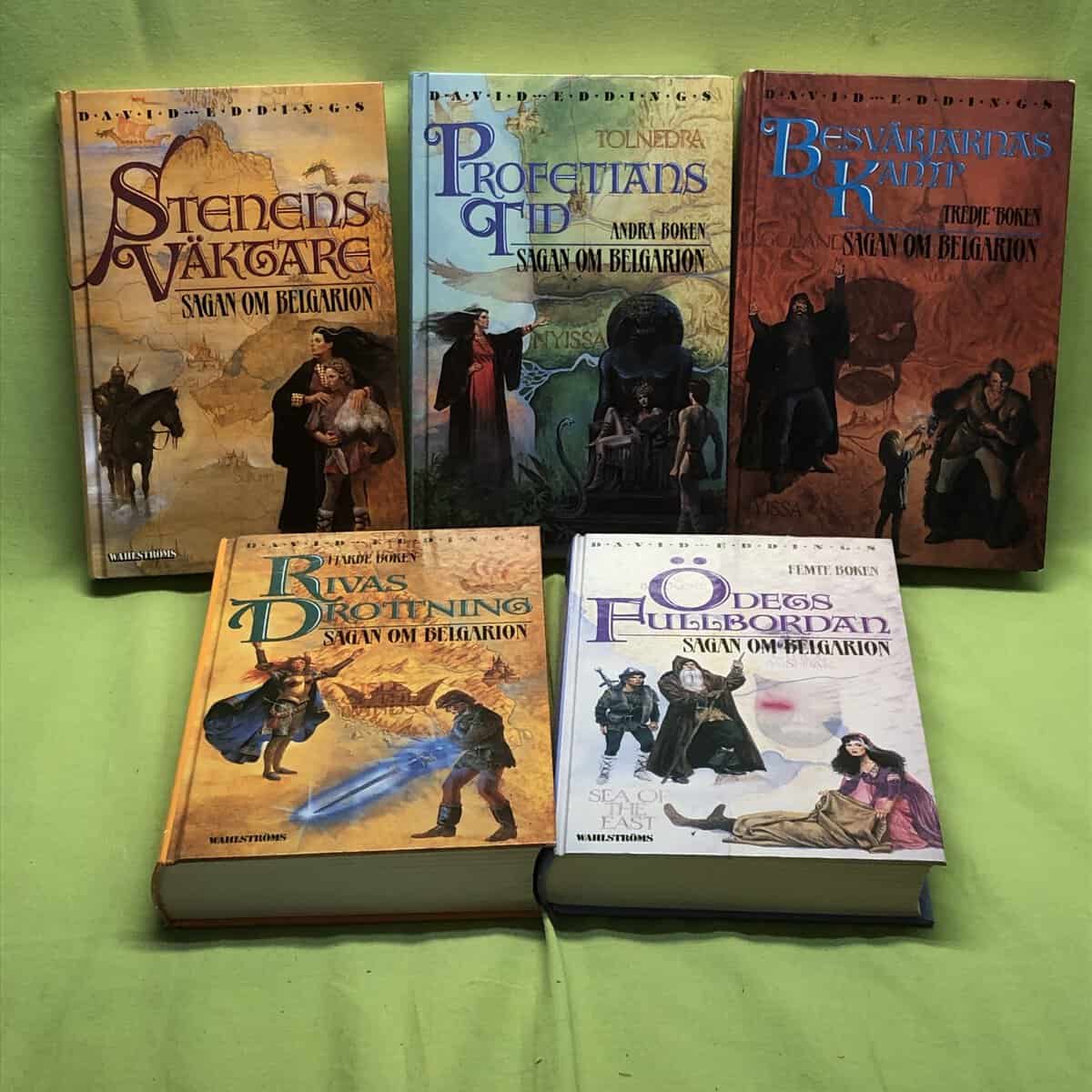 David Eddings : Sagan om Belgarion 1-5 (komplett) - Stenens väktare - Profetians tid - Besvärjarnas kamp - Rivas drottning - Ödets fullbordan