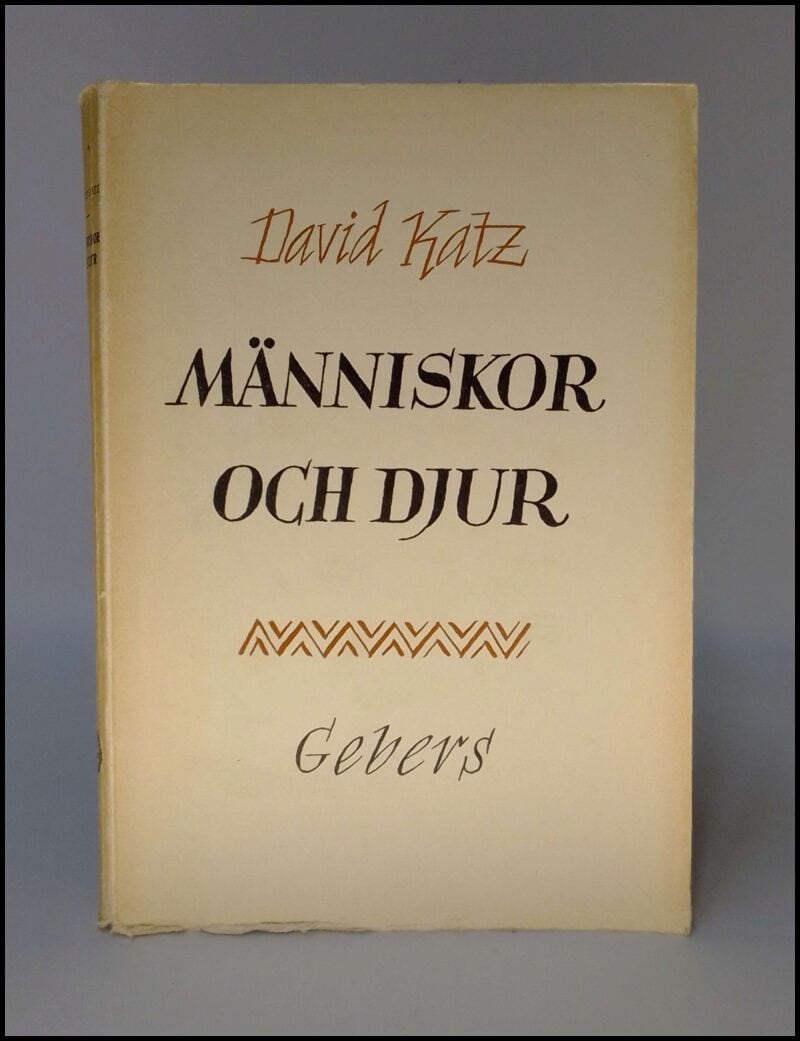 David Katz : Människor och djur