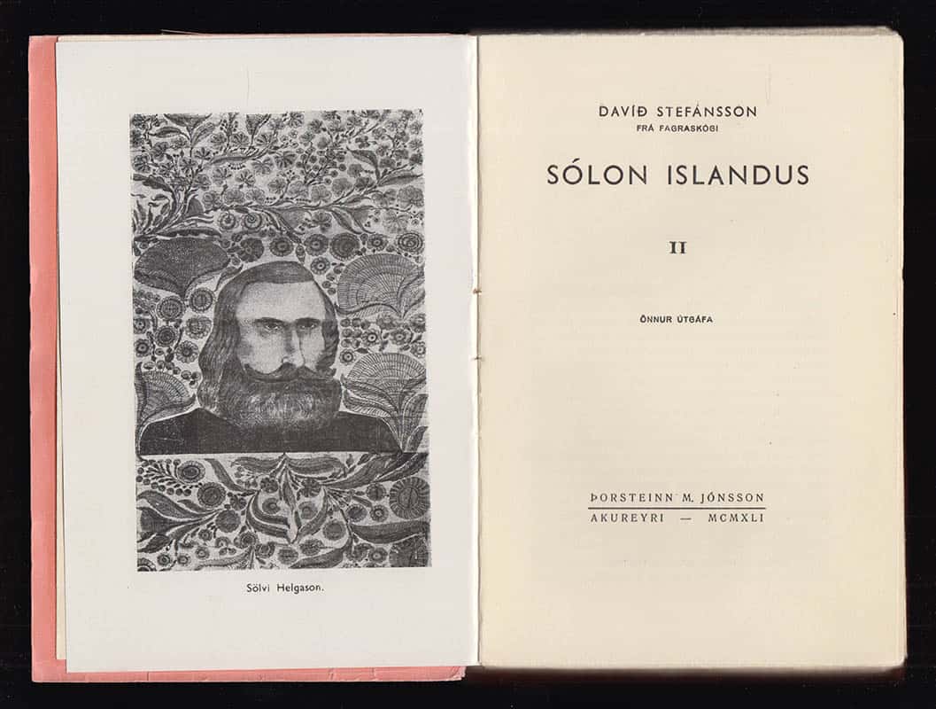 Davíð Stefánsson : Sólon Íslandus. II [av II]