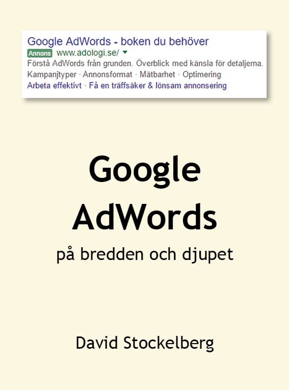 David Stockelberg : Google AdWords - på bredden och djupet