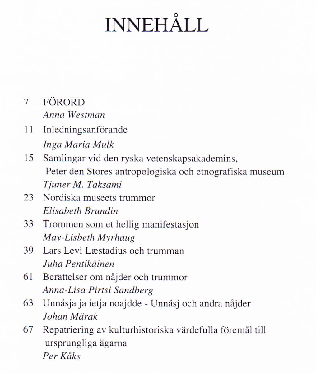 Den samiska trumman i historisk tid och nutid