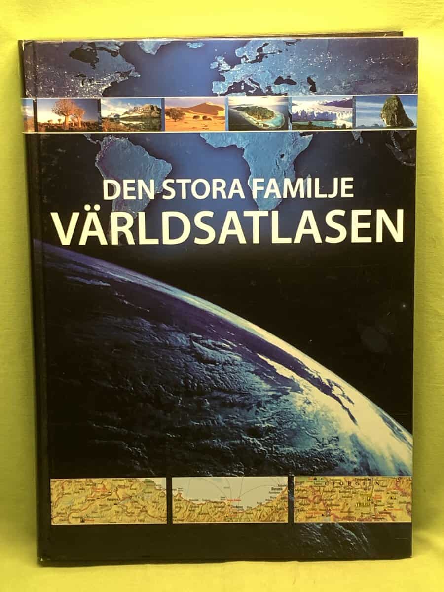 Den stora familje världsatlasen [Kartografiskt material]