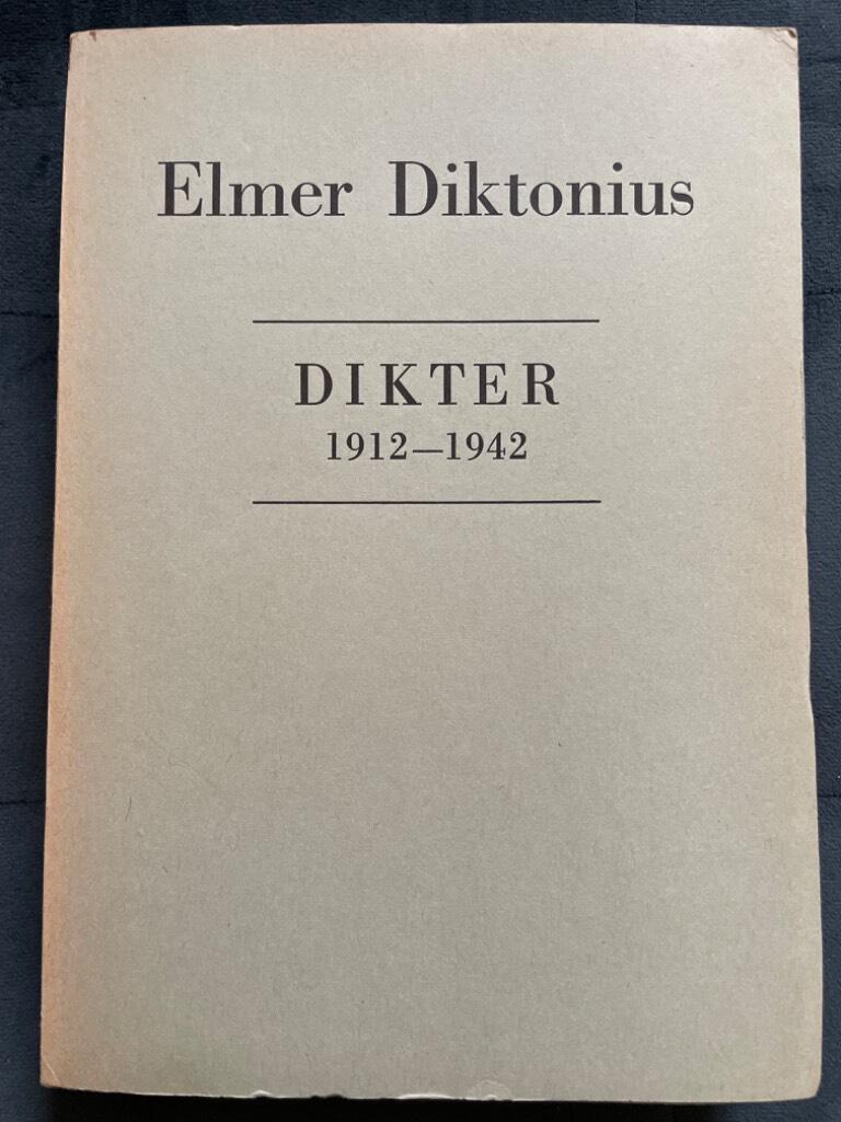 Diktonius Elmer : Dikter 1912-1942