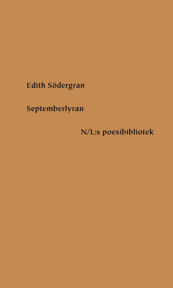Edith Södergran : Septemberlyran