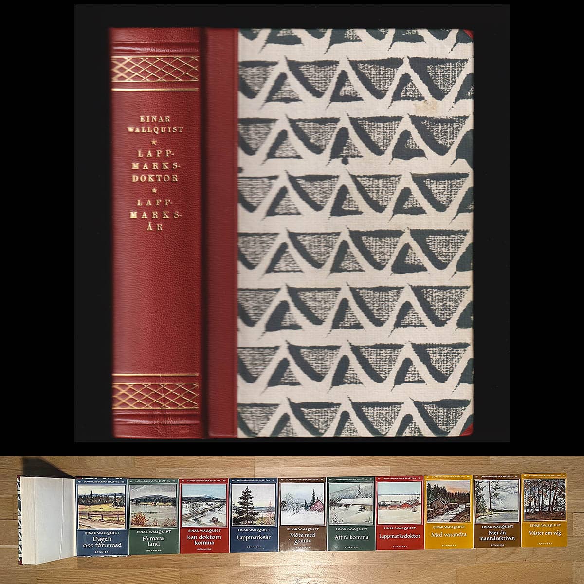 Einar Wallquist : 'Kan doktorn komma?' + Få mans land (i serien 'Lappmarksdoktorn berättar')