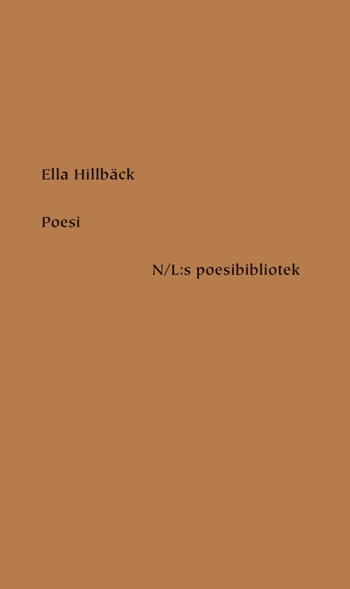 Ella Hillbäck : Poesi