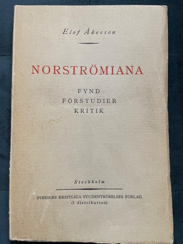 Elof Åkesson : Norströmiana