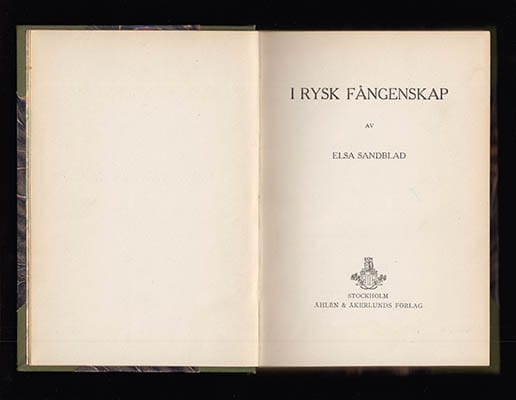 Elsa Sandblad : I rysk fångenskap