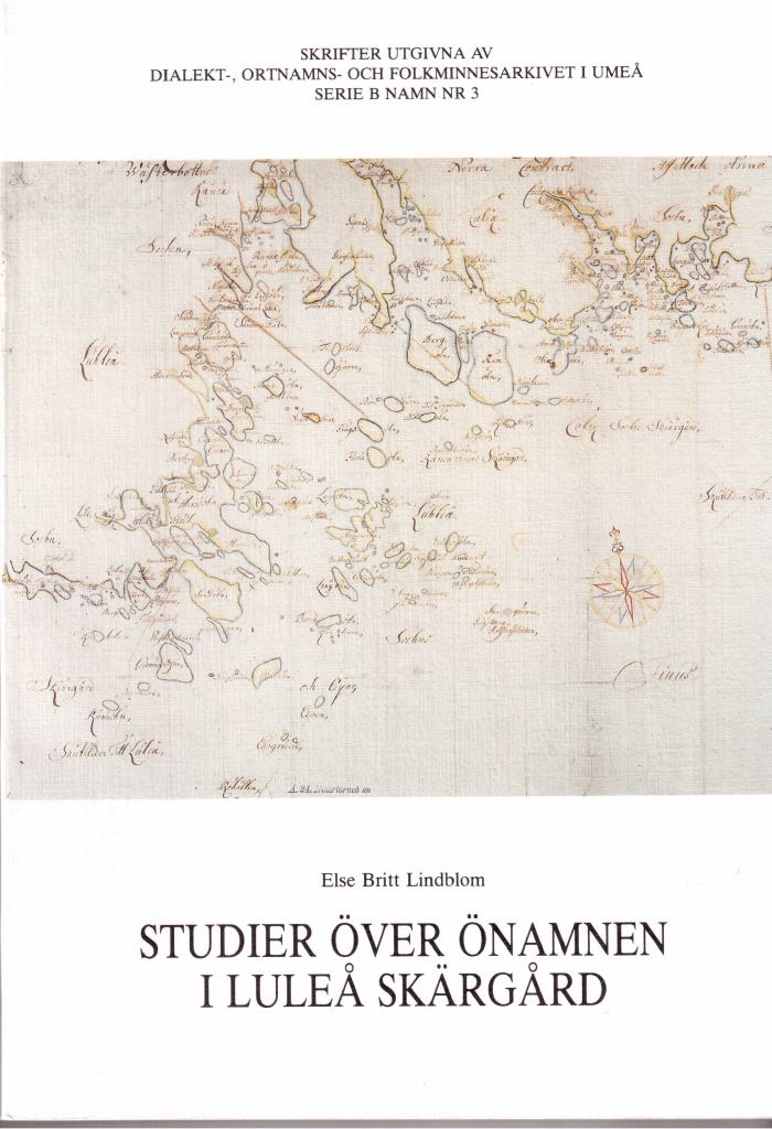 Else Britt Lindblom : Studier över önamnen i Luleå skärgård