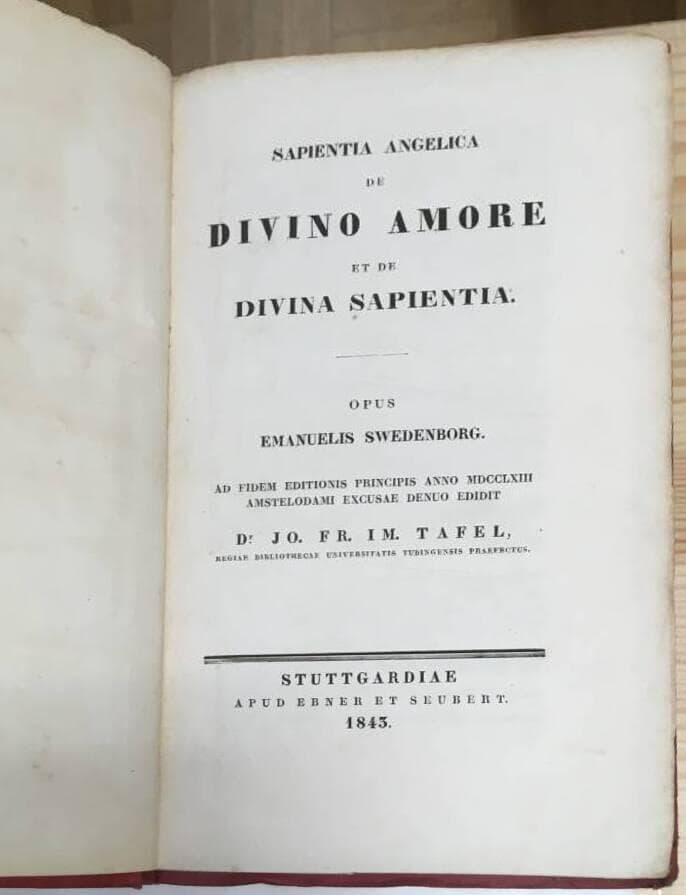 Emanuelis Swedenborg : Sapientia angelica de divino amore - OU