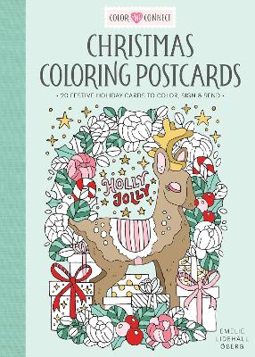 Emelie Lidehäll Öberg : Christmas Coloring Postcards: 20 Festive Holiday Cards to Color, Sign, and Send