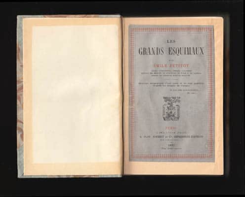 Émile Petitot : Les grands Esquimaux. Ouvrage accompagné de sept gravures d'après les croquis de l'auteur