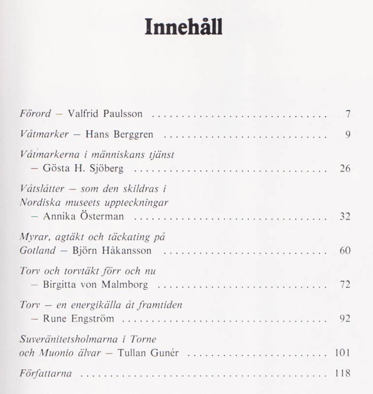 Engström, Rune ; Leander, Sigfrid ; Malmborg, Birgitta von [Red.] : Myrmarker