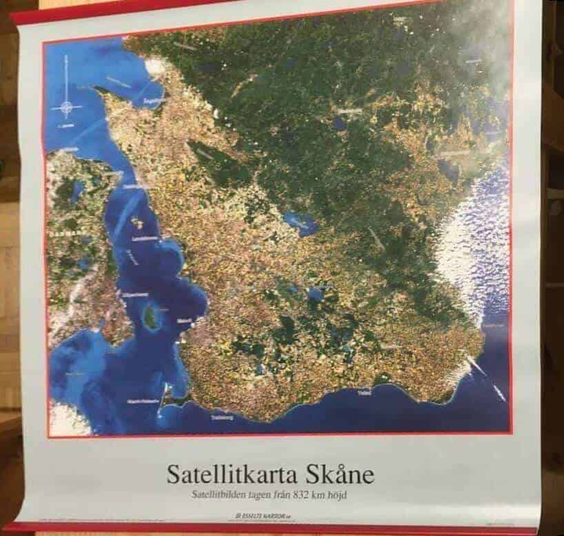 ERA-Maptec ; Esselte kartor : Satellitkarta Skåne