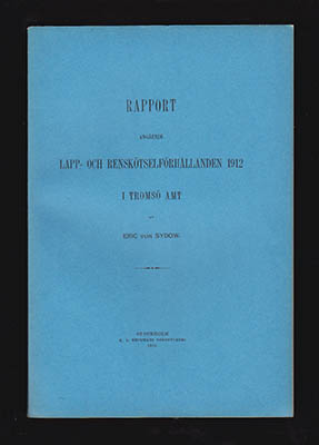 Eric von Sydow : Rapport
