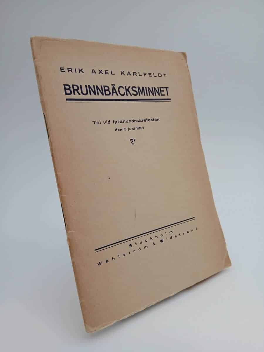 Erik Axel Karlfeldt : Brunnbäcksminnet