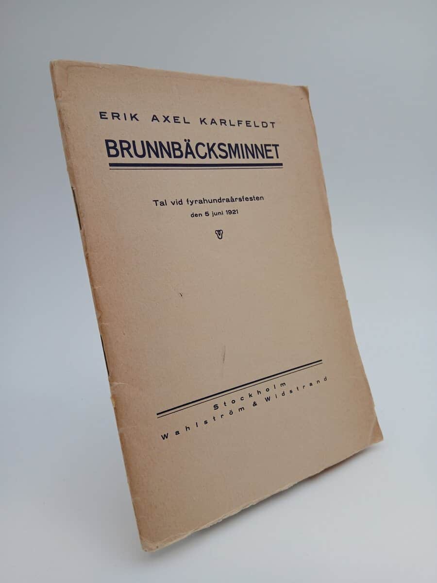 Erik Axel Karlfeldt : Brunnbäcksminnet