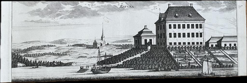 Erik Dahlberg : Håtuna [Kopparstick från Suecia Antiqua et Hodierna.]