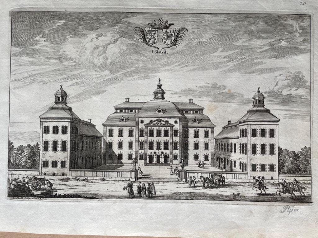 Erik Dahlberg : Löfstad [Kopparstick från Suecia Antiqua et Hodierna]