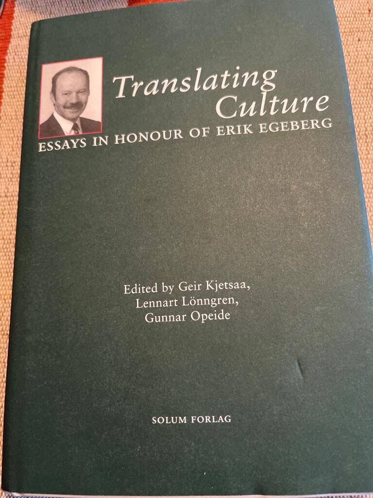 Erik Egeberg : Translating culture