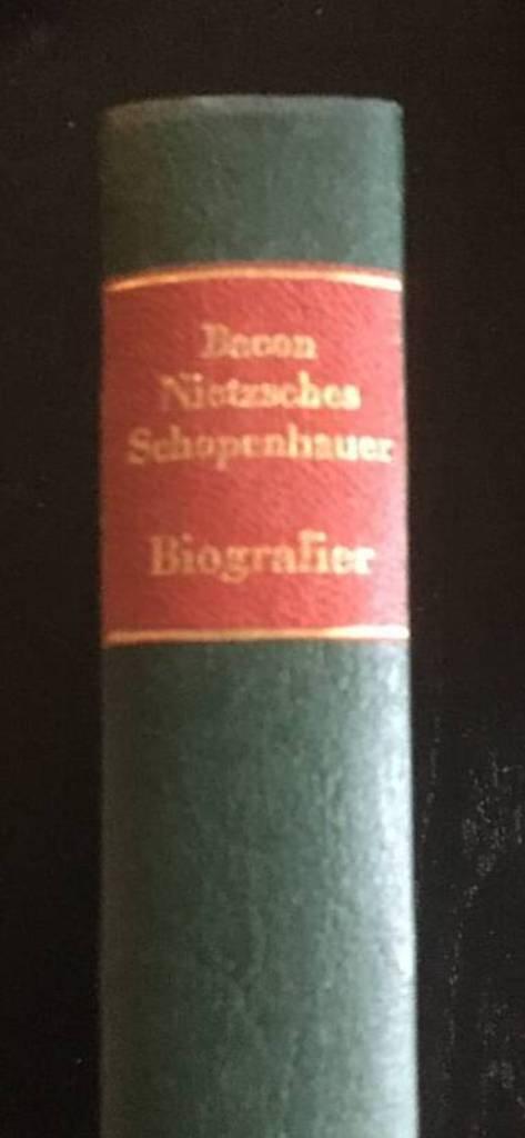 Erik Nordenskiöld, Alf Ahlberg, Alf Ahlberg : Nietzsche, Schopenhauer, Bacon, tre biografier