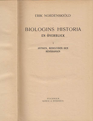 Erik Nordenskiöld : Biologins historia