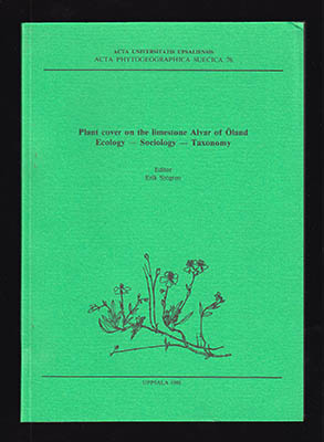Erik Sjögren : Plant cover on the limestone Alvar of Öland