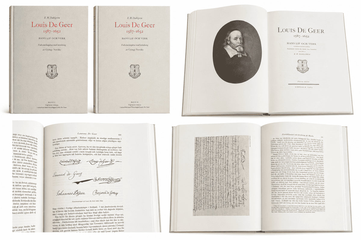 Erik Wilhelm. Dahlgren : Louis De Geer - 1587-1652 - Hans lif och verk. Del 1-2.