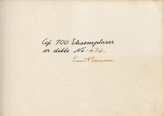 Ernst Hansen : Ernst Hansen Thule 1928