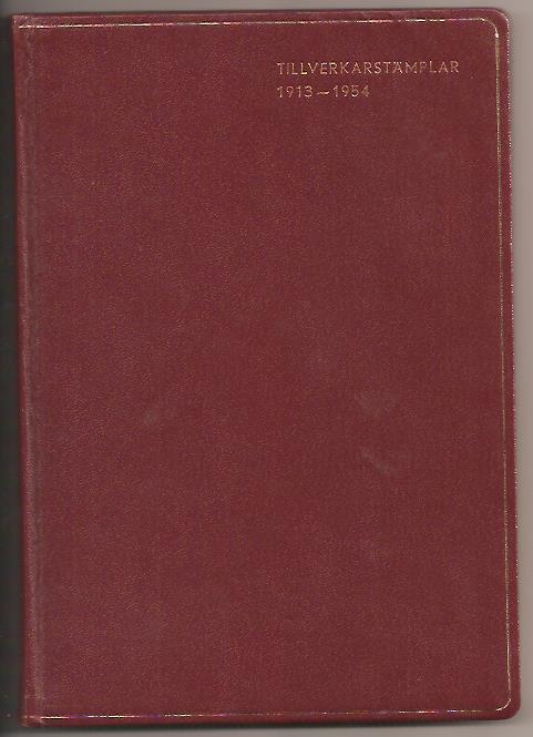 Ernst Lindberg : Förteckning över hos Kungl. Mynt- och justeringsverket inregistrerade tillverkarstämplar 1913-1954