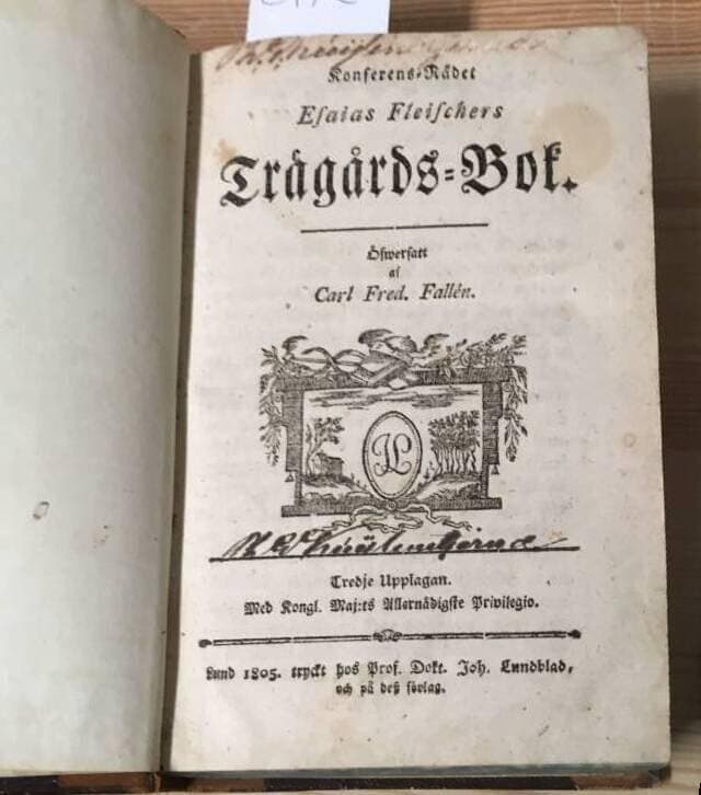 Esaias Fletscher : Trägårds-Bok.