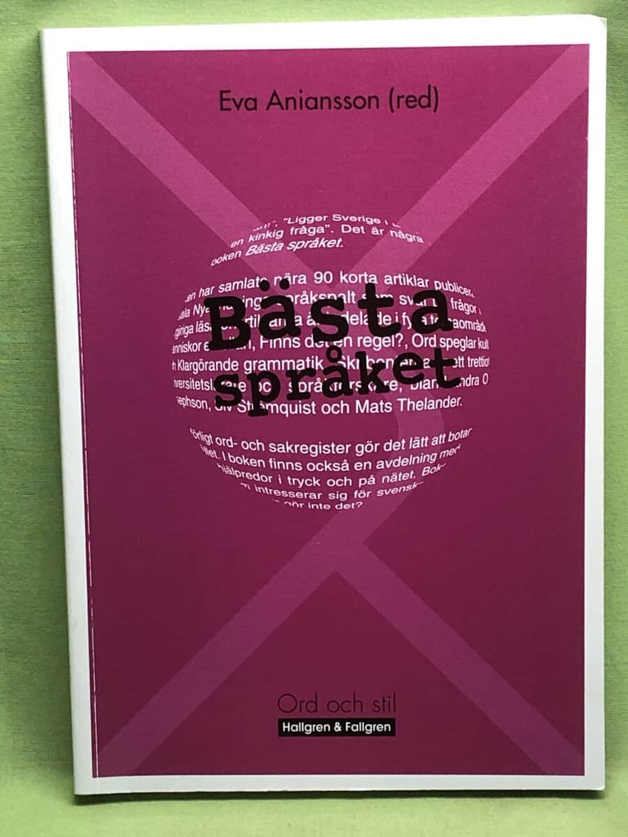Eva Aniansson : Bästa språket