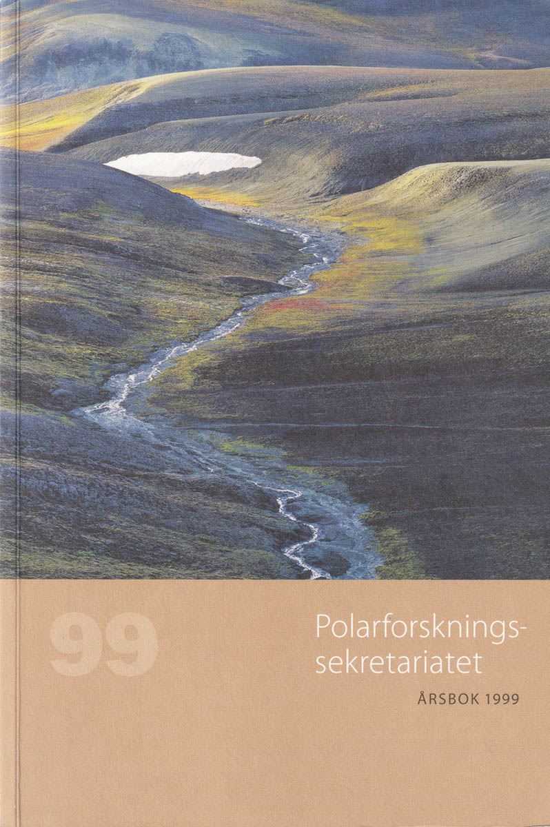 Eva Grönlund : Polarforskningssekretariatets årsbok 1999 [årg. 4]