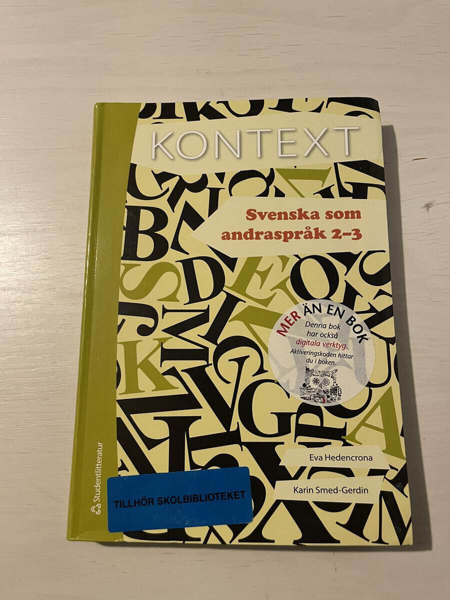 Eva Hedencrona : Kontext - Svenska som andraspråk 2-3
