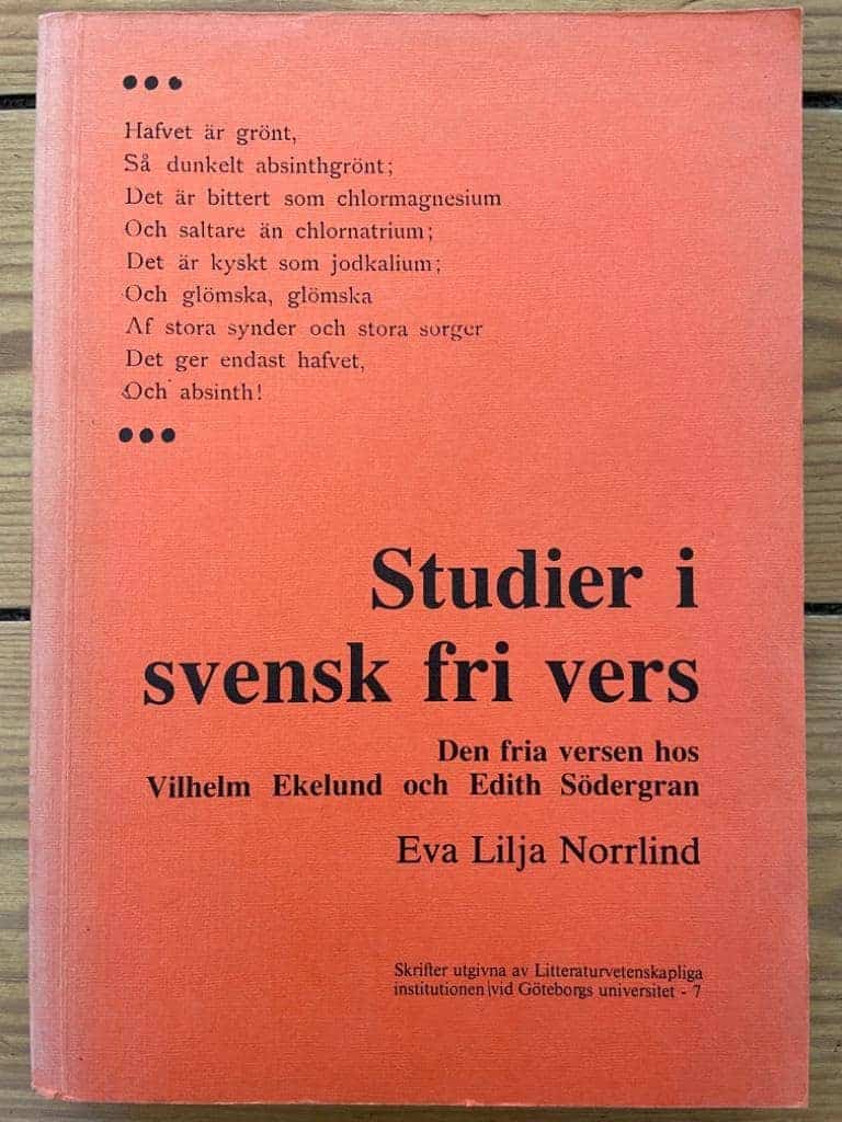 Eva Lilja Norrlind : Studier i svensk fri vers