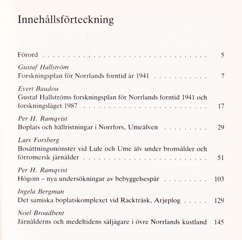 Evert Baudou : Arkeologi i norr 1 - 1988